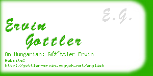 ervin gottler business card